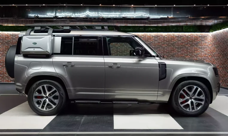 Buy 2023 Land Rover Defender p400 XS Edition Silicon Silver Luxury Car in Dubai UAE