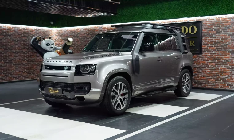 Buy 2023 Land Rover Defender p400 XS Edition Silicon Silver Luxury Car in Dubai