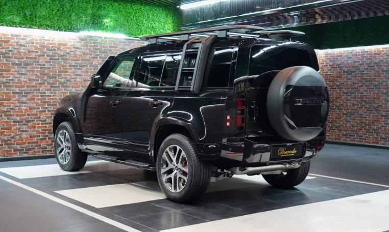 Land Rover Defender P400 XS Edition: Luxury in Stylish Santorini Black for sale in Dubai