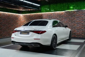 Mercedes S 500 in White Exotic Car for Sale in Dubai