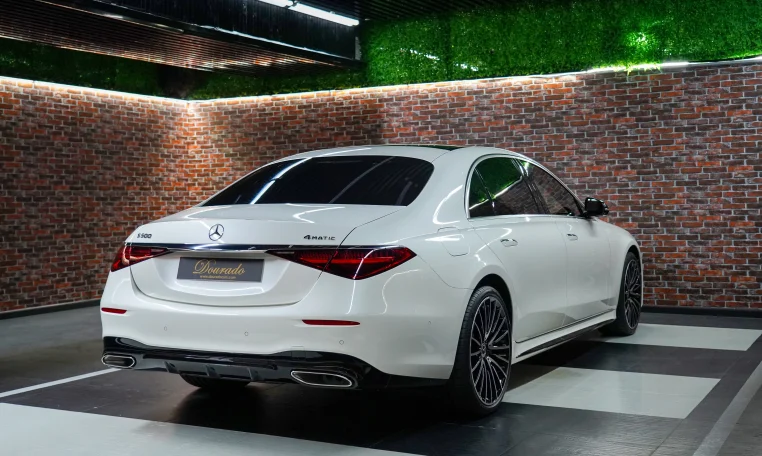 Mercedes S 500 in White Exotic Car for Sale in Dubai