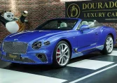 Bentley Continental GT Convertible blue Luxury car for sale in Dubai