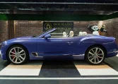 Bentley Continental GT Convertible blue Luxury Car Dealership in Dubai, UAE