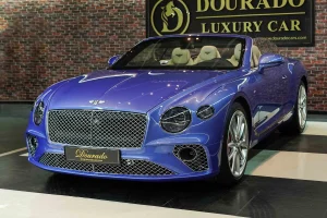 Bentley Continental GT Convertible blue Luxury Car Dealership
