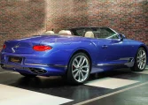 Bentley Continental GT Convertible blue Luxury Car Dubai