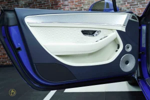 Bentley Continental GT Convertible blue Dealership Dubai