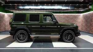 Mercedes G 63 Double Night Package in Olive Green for Sale in Dubai