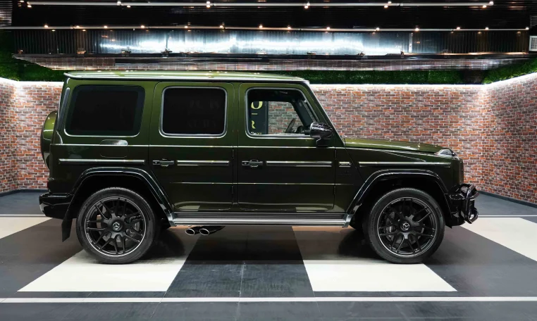 Mercedes G 63 Double Night Package in Olive Green for Sale in Dubai