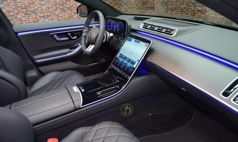 Mercedes-Benz S 580 4MATIC in Black Exotic Car Dealership in Dubai