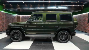 Mercedes G 63 Double Night Package in Olive Green for Sale in Dubai UAE