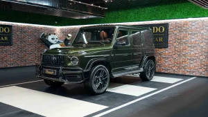 Mercedes G 63 Double Night Package in Olive Green for Sale in UAE