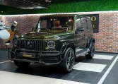 Mercedes G 63 Double Night Package in Olive Green Car for Sale in Dubai