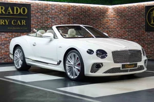 Bentley Continental GT Convertible White for sale in Dubai