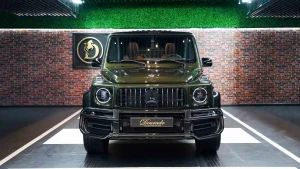 Mercedes G 63 Double Night Package in Olive Green Luxury Car for Sale in Dubai