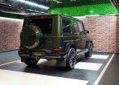 Mercedes G 63 Double Night Package in Olive Green Dealership in Dubai
