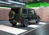 Mercedes G 63 Double Night Package in Olive Green Car Dealership in Dubai