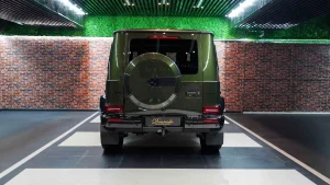 Mercedes G 63 Double Night Package in Olive Green Super Car Dealership in Dubai