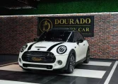 Mini Cooper S White and Brown Exterior