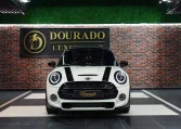 Mini Cooper S White and Brown Exterior