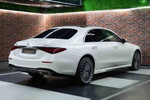 Mercedes S 580 4MATIC in White Exotic Car for Sale in Dubai