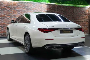 Mercedes S 580 4MATIC in White Dealership in UAE