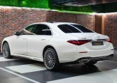 Mercedes S 580 4MATIC in White Car Dealership in Dubai