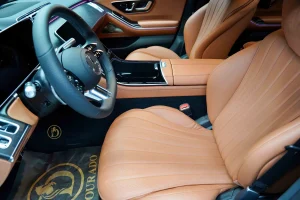 Mercedes S 580 4MATIC in White Luxury Car Dealership in UAE