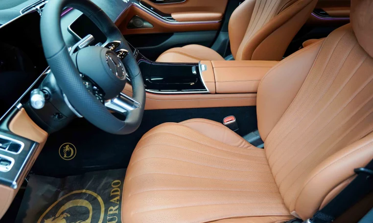 Mercedes S 580 4MATIC in White Luxury Car Dealership in UAE