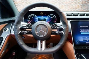 Mercedes S 580 4MATIC in White Exotic Car Dealership in UAE