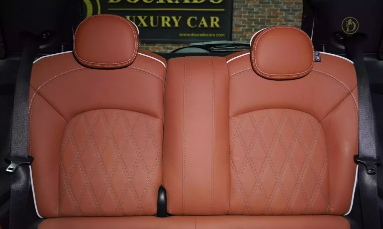 Mini Cooper S White and Brown Exterior