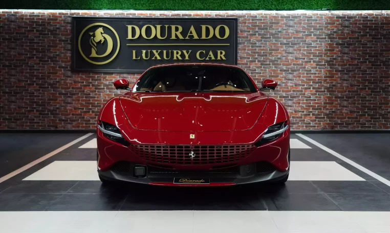 Ferrari Roma in Red Car for Sale in Dubai UAE