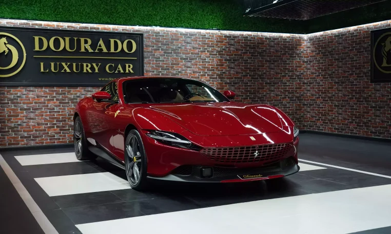 Ferrari Roma in Red Super Car for Sale in Dubai