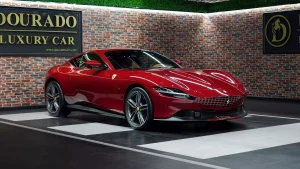 Ferrari Roma in Red Exotic Car for Sale in Dubai UAE