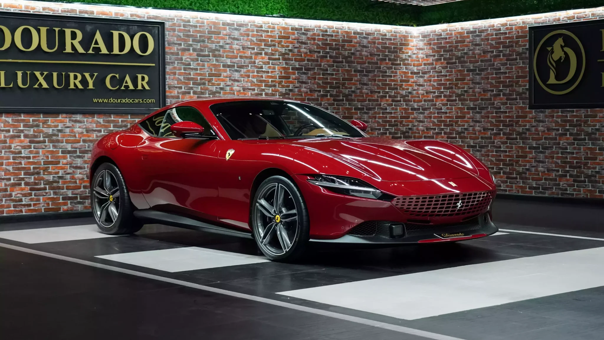 Ferrari Roma in Red Exotic Car for Sale in Dubai UAE