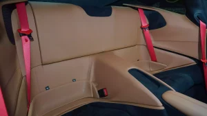 Ferrari Roma in Red Exotic Car Dealership in UAE