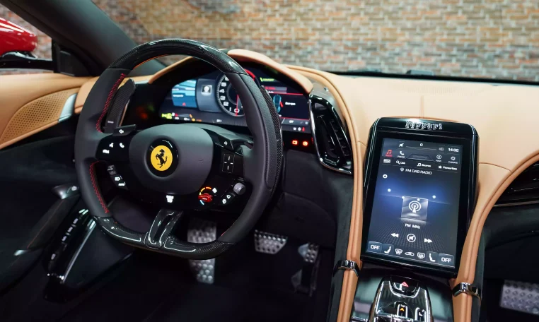 Buy Ferrari Roma in Red in Dubai