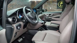 Mercedes V 250 D with Brown Interior Super Car Dealership in Dubai