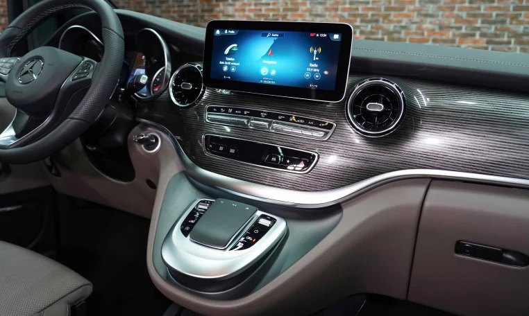 Mercedes V 250 D with Brown Interior Exotic Car Dealership in Dubai