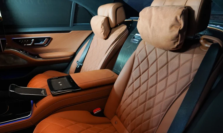 Mercedes S 500 in White Dealership in Dubai