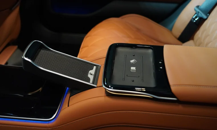 Mercedes S 500 in White Car Dealership in Dubai