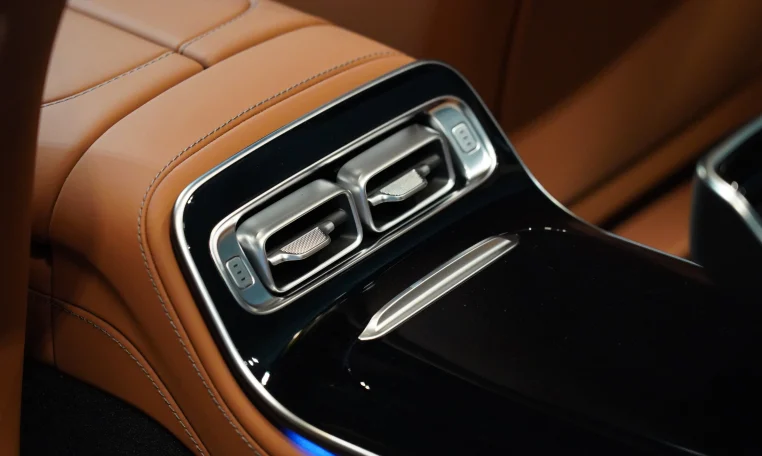 Mercedes S 500 in White Super Car Dealership in Dubai