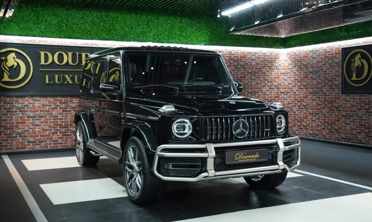 Mercedes G 63 AMG in Black Exterior Color Super Car for Sale in Dubai