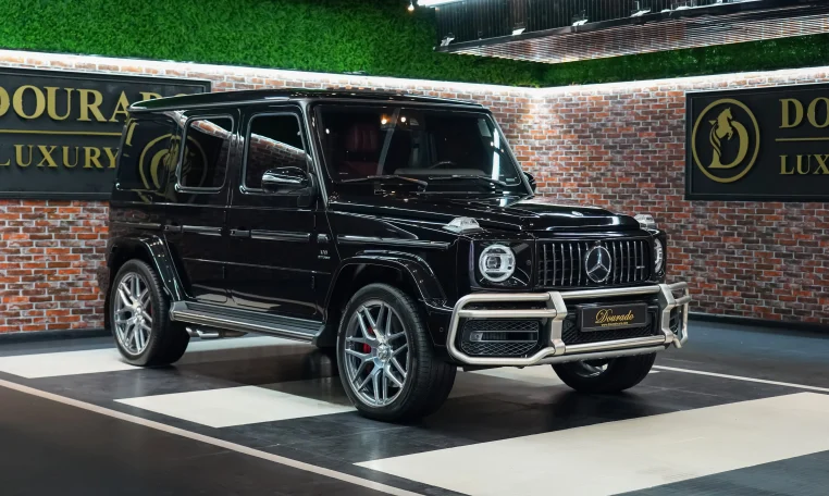 Mercedes G 63 AMG in Black Exterior Color Luxury Car for Sale in Dubai