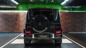 Mercedes G 63 AMG in Black Exterior Color Dealership in Dubai UAE