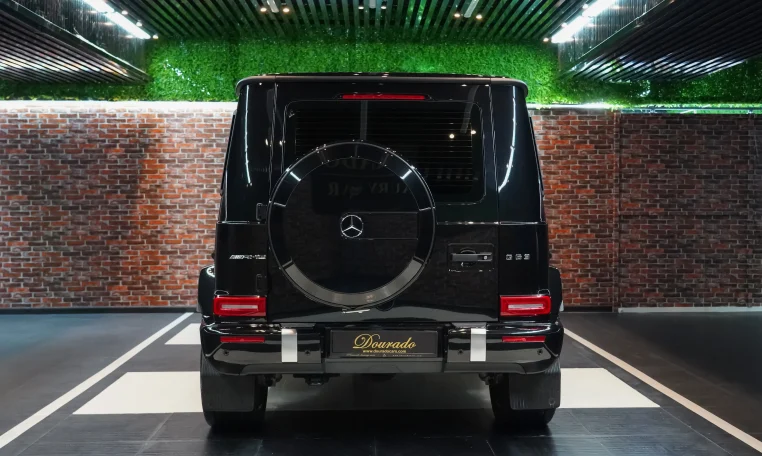 Mercedes G 63 AMG in Black Exterior Color Dealership in Dubai UAE