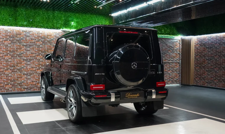 Mercedes G 63 AMG in Black Exterior Color Dealership in UAE