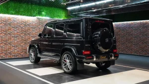 Mercedes G 63 AMG in Black Exterior Color Car Dealership in UAE