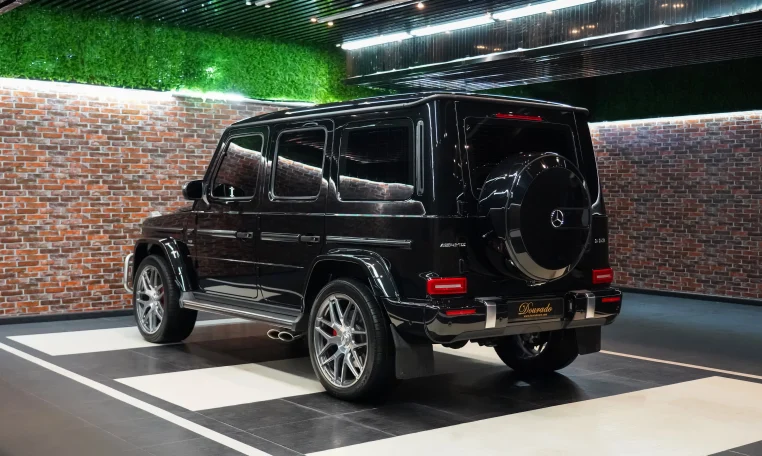 Mercedes G 63 AMG in Black Exterior Color Car Dealership in UAE