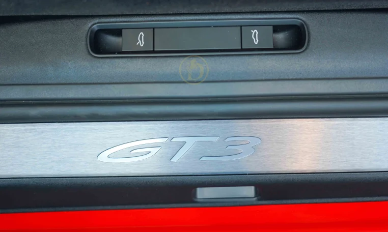 Porsche 911 GT3 RS in Red Dealership in Dubai UAE