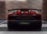 Lamborghini Aventador SVJ Roadster in Red Dealership in UAE